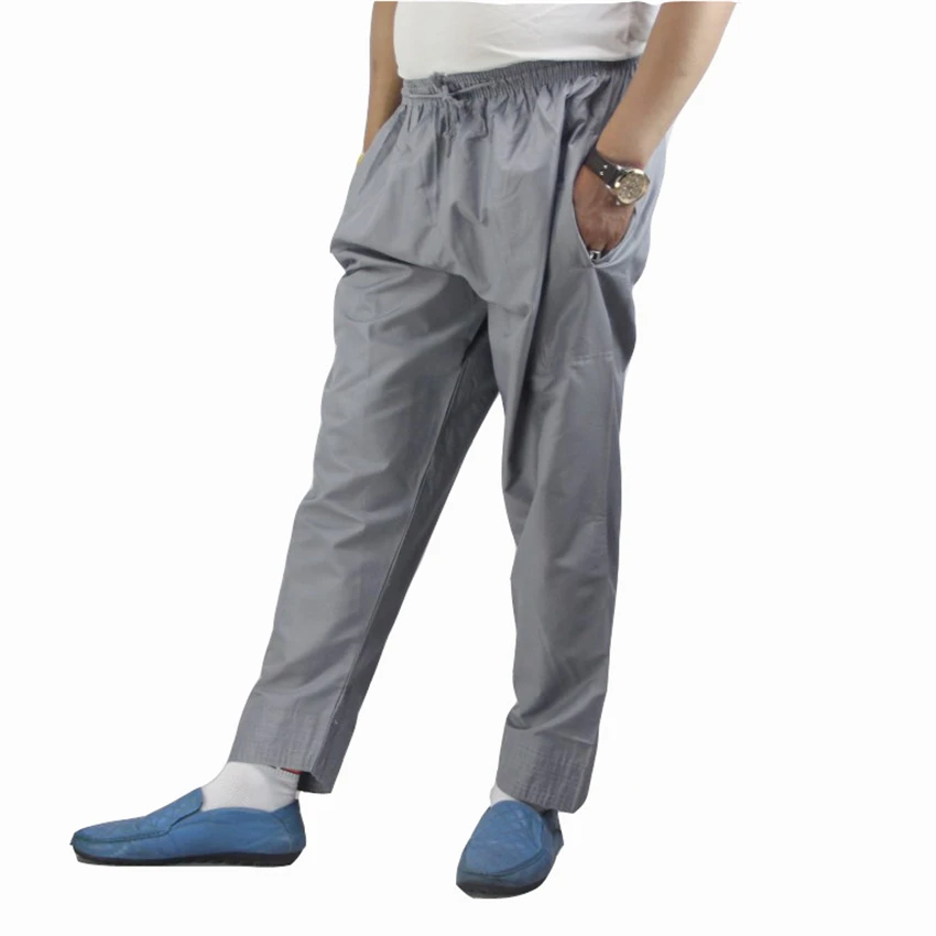 New Eid Mubarak Muslim Men Pants Prayer Arab Dubai Elasticity Breathable Trousers Islam Tradition Casual Wear for | Мужская одежда