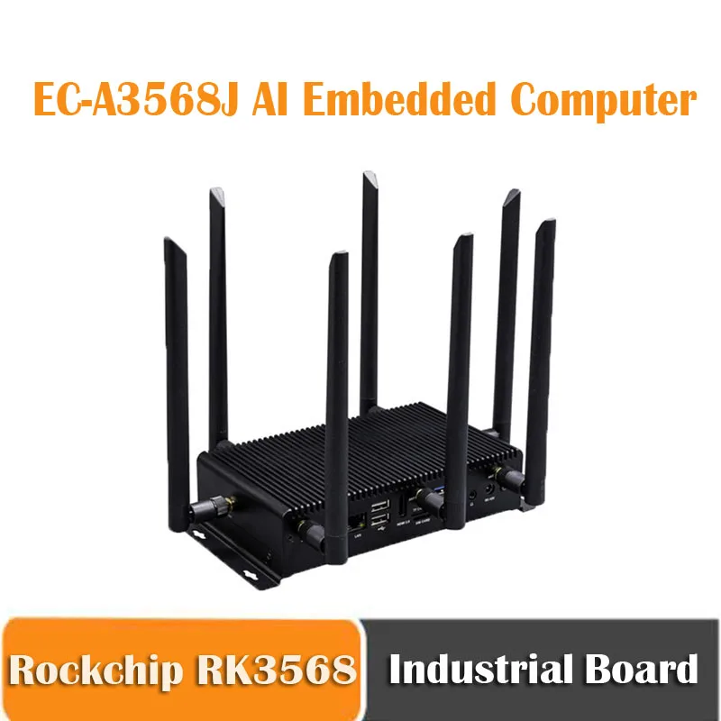 EC-A3568J Quad-Core 64-Bit AI Embedded Computer Rockchip Rk3568 Support 4G/5G Multi-systerm For Android and Ubuntu