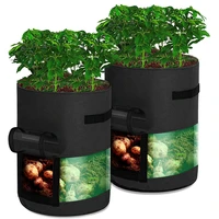 greenhouse garden tools plant growing bags garden vegetable supplies tomato potato carrot transparent grow bags plant pot d25