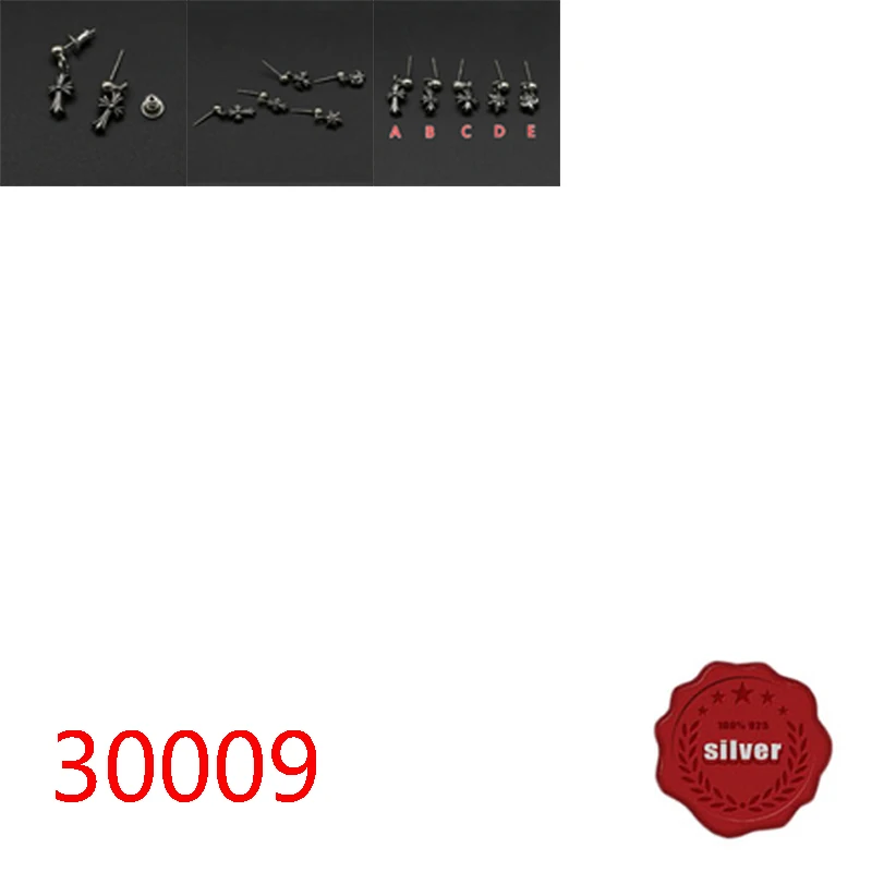 

Серьги-гвоздики из серебра 30009 пробы в стиле «хип-хоп»