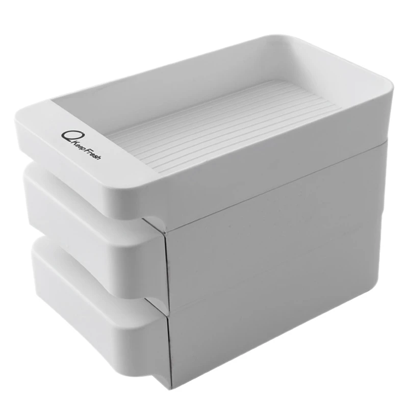 

New Drawer Type Egg Storage Box Egg Rack Display Holder Container Refrigerator Holder Storage Box Home Organizer