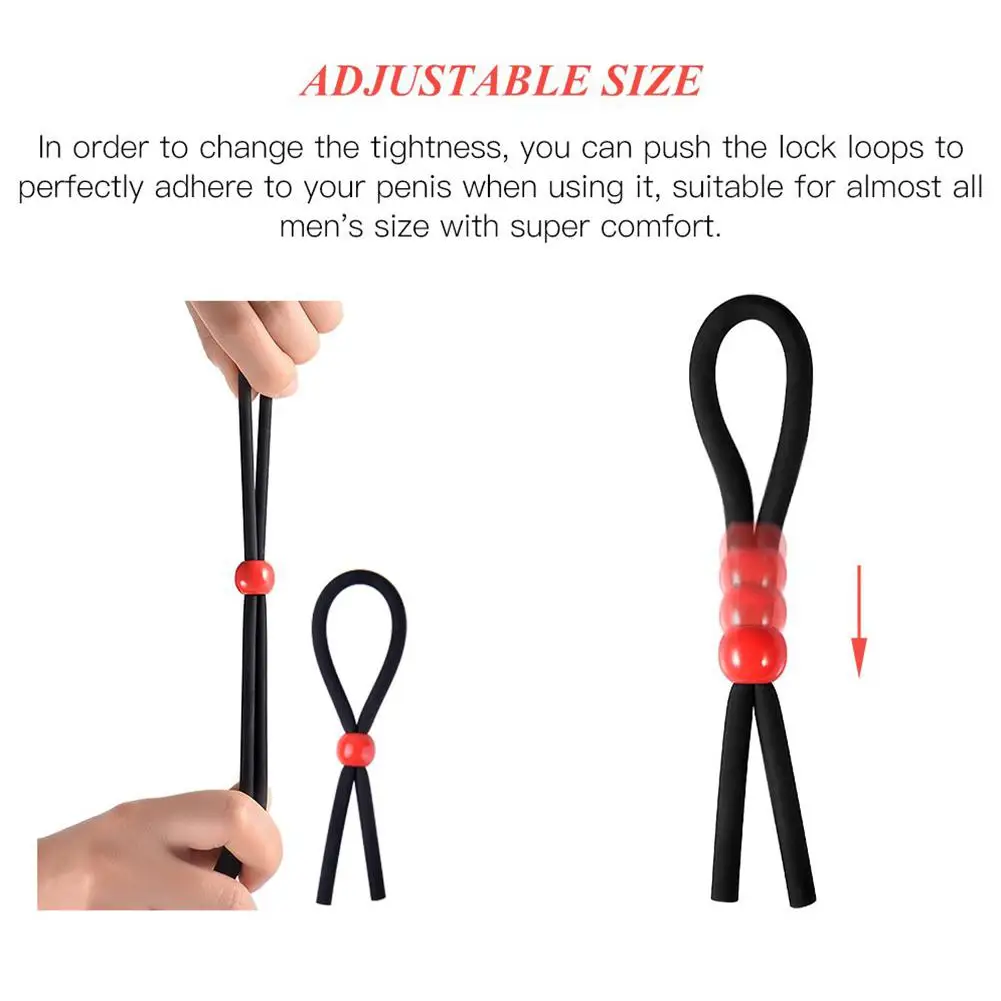 Movconly 3 шт./набор Силиконовое регулируемое кольцо на пенис набор кольца для