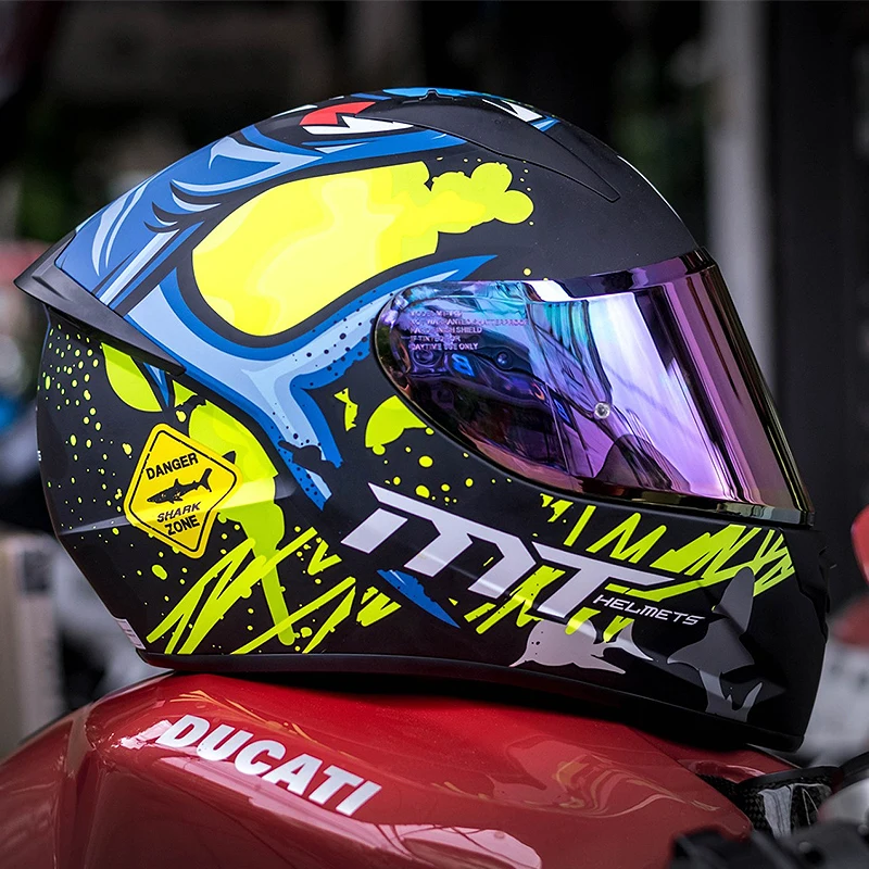 Мотоциклетный шлем MT на все лицо для гонок | Автомобили и мотоциклы