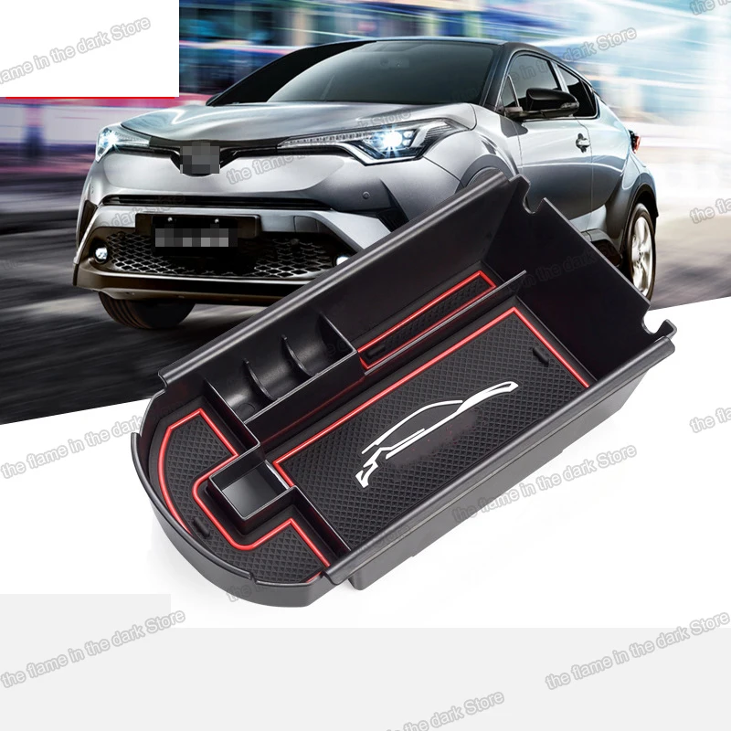 Lsrtw2017 из латекса АБС пластика ящик для хранения в подлокотнике автомобиля toyota CHR