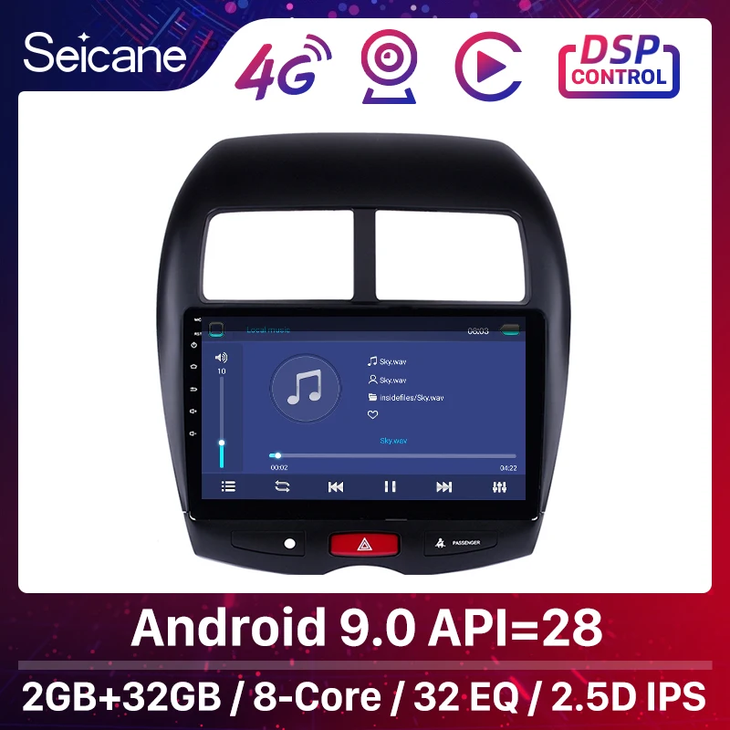 Seicane 2din Android 9 0 автомобильный Радио Стерео GPS навигация головное устройство для