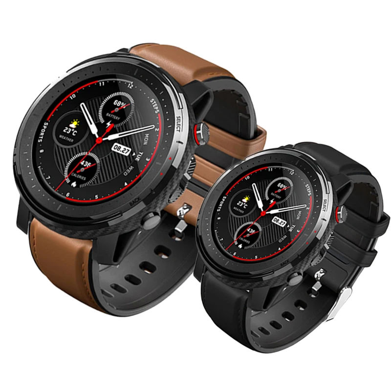 Силиконовый ремешок из натуральной кожи для смарт часов Huami Amazfit Stratos 3 аксессуары