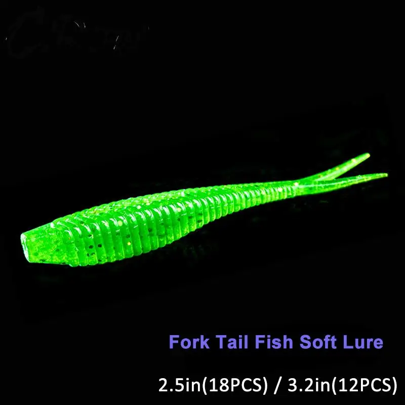 

Fishing lure Fork Tail Soft Bait 65mm 81mm Jigging Wobblers Artificial Baits Rubber for Bass Carp Fishing Lures Swimbaits