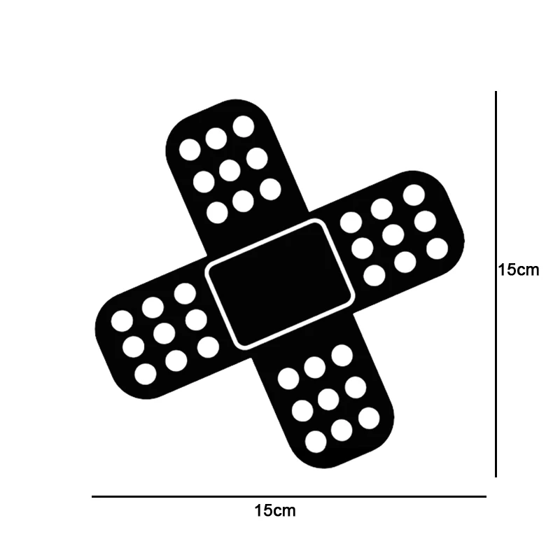 15*15 см Автомобильная наклейка Забавный JDM BAND помощь в покрытии царапин наклейки