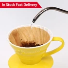 VOGVIGO бумажный фильтр для кофе Ch новые деревянные руки V60 капельного бумажный фильтр для кофе 102 кофе поставки Кухня инструменты