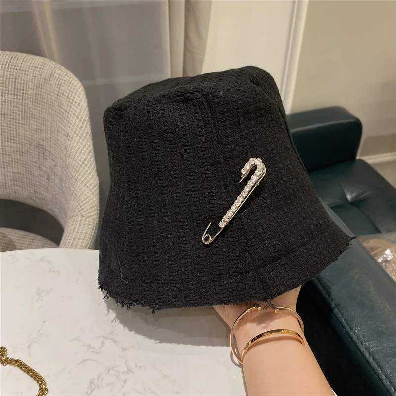

South Korean Water Drill Pin Net Red Star Fishman Hat Women's Hundred Fashion Autumn And Winter Street Retro Basin Hat