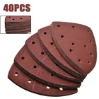 Наждачный диск для полировальной машины, 140 мм, с 11 отверстиями, 40 шт.