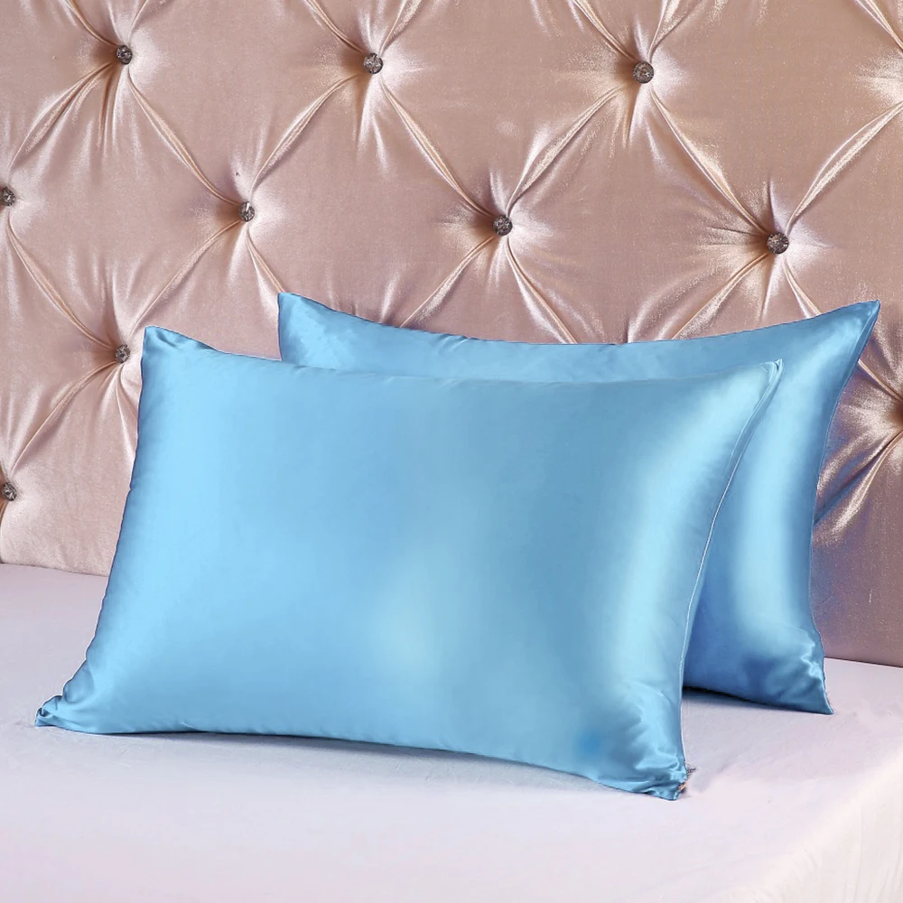 1/2 шт. чехол для подушки мягкий 100% натуральный атласный здоровой стандартной