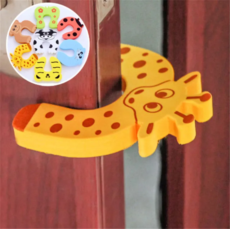 Fashion Baby Safety Locks Children Protection C Shape Security Cabinet Door Clip Kids Finger Safe Soft Foam Stopper | Обустройство