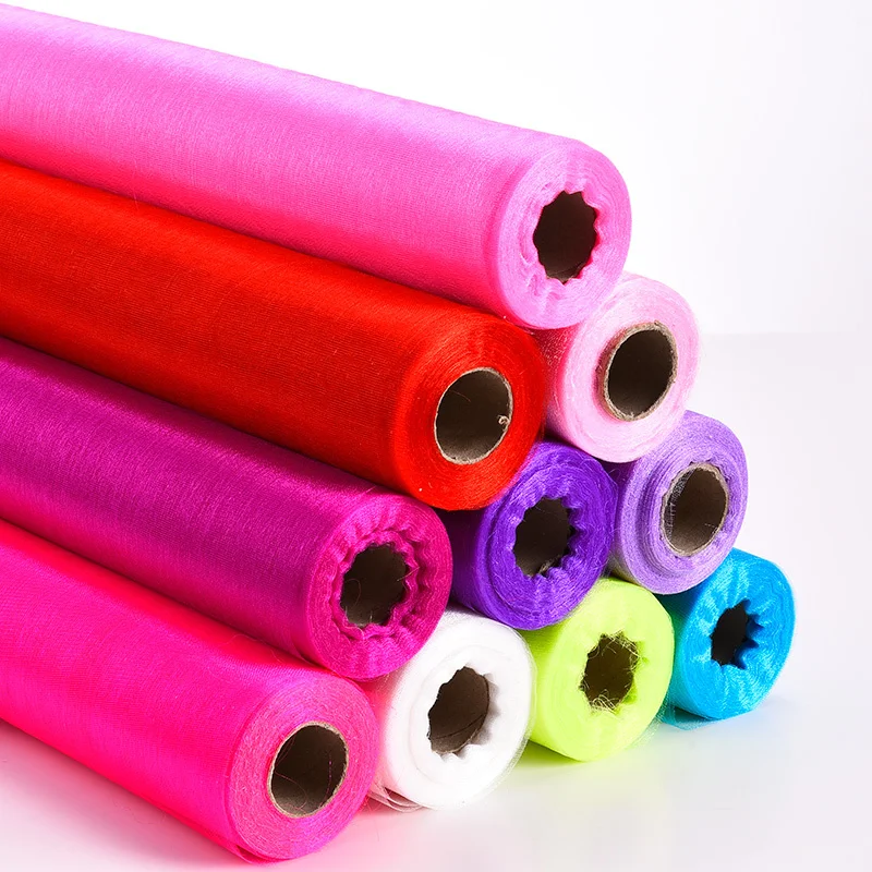 Ткань из органзы для свадьбы сцены дня рождения 30 м/лот ширина 50 см занавеска