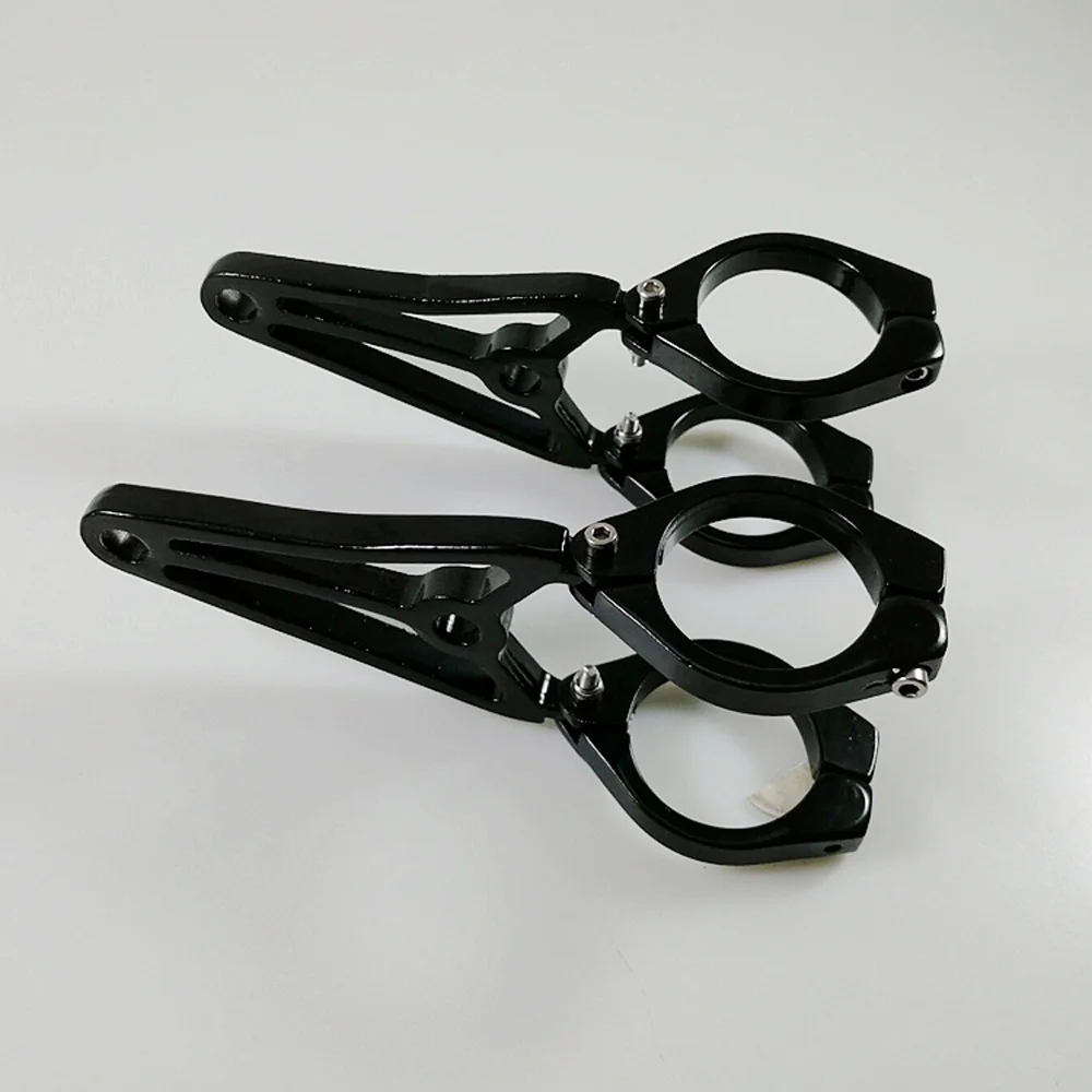 1 пара мотоцикл Кронштейн, крепление для фары s черного цвета для Harley Honda Kawasaki Suzuki мотоцикл Кронштейн, крепление для фары