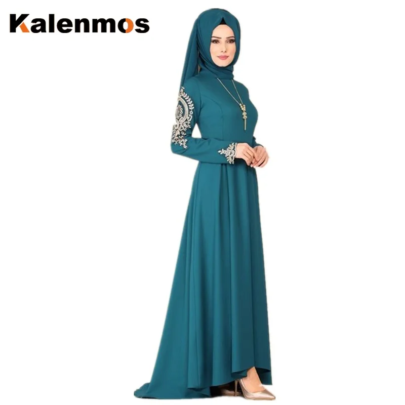 Женские платья абайя арабо-мусульманского размера плюс S-5XL в Дубае асимметричное