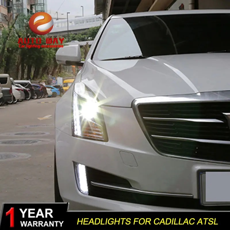 Чехол для стайлинга автомобиля Cadillac ATS 2014-2016 Автомобильные светодиодные фонари