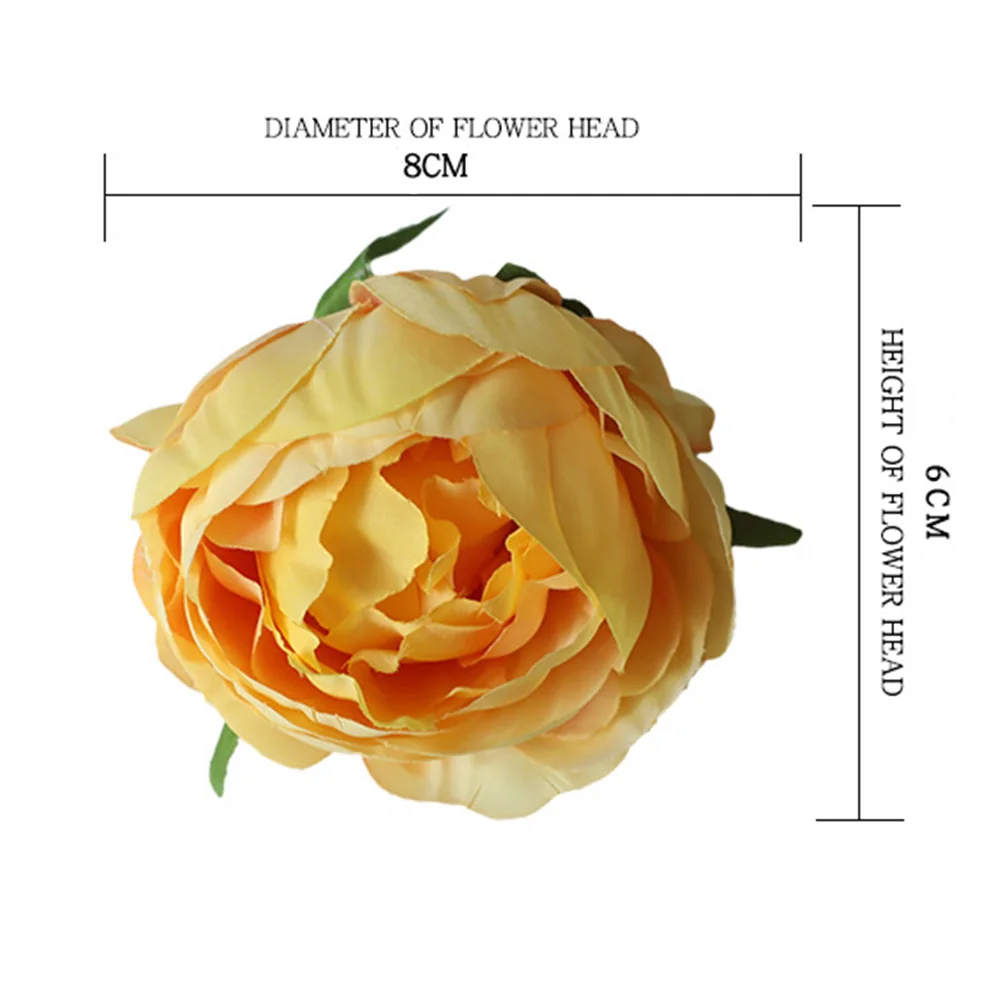 

8Cm Peony Silk Bouquet Artificial Flower Artificial Flowers Bride Birthday Party Wedding Home Decoration Diy Wreath Gift Box