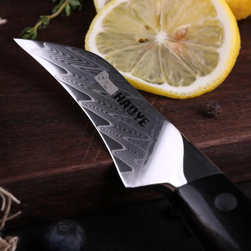 3 5 дюймовый нож для очистки овощей из дамасской стали мелкие кухонные ножи