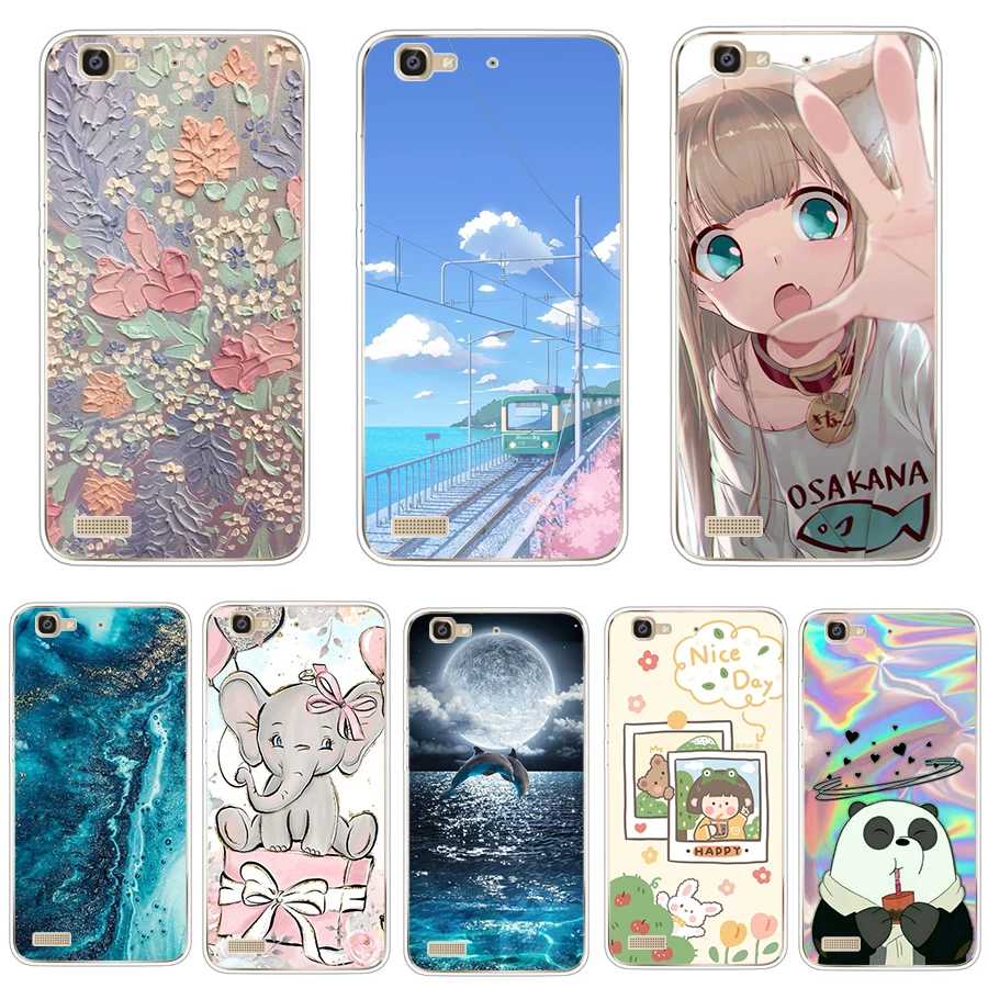 Силиконовый чехол для Huawei GR3, искусственная фотография, мягкий чехол из ТПУ, силиконовый чехол для Huawei GR3, чехлы