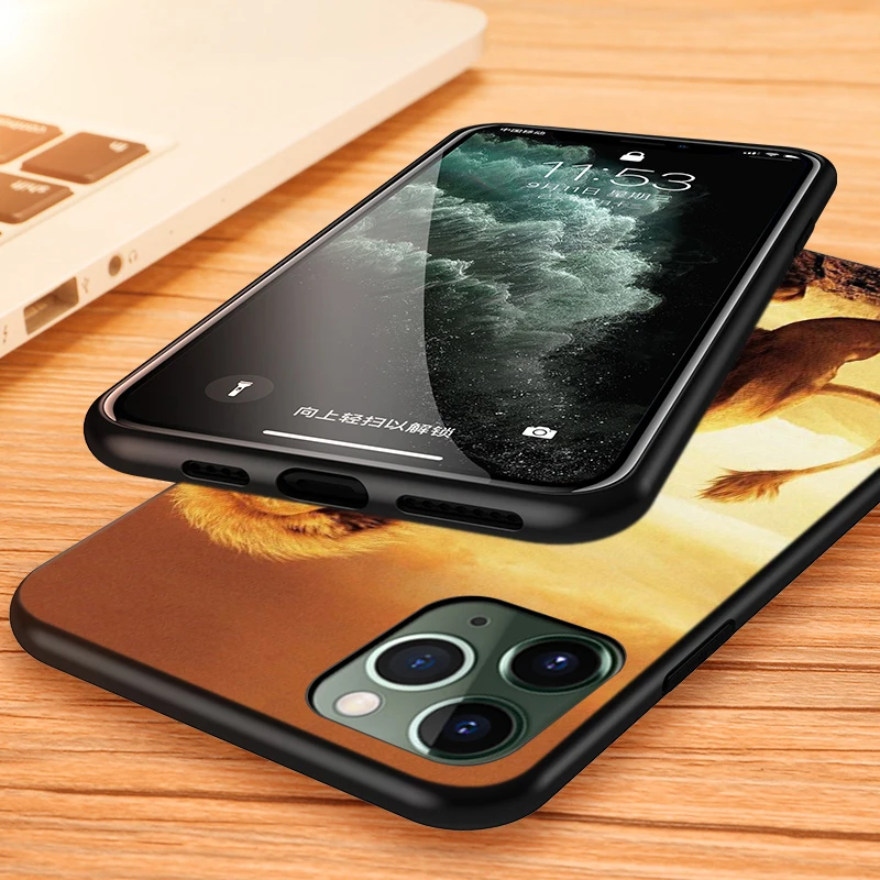 The Lion King Animal Silicone Cover For Apple IPhone 13 12 Mini 11 Pro XS MAX XR X 8 7 6 6S Plus SE Phone Case Coque
