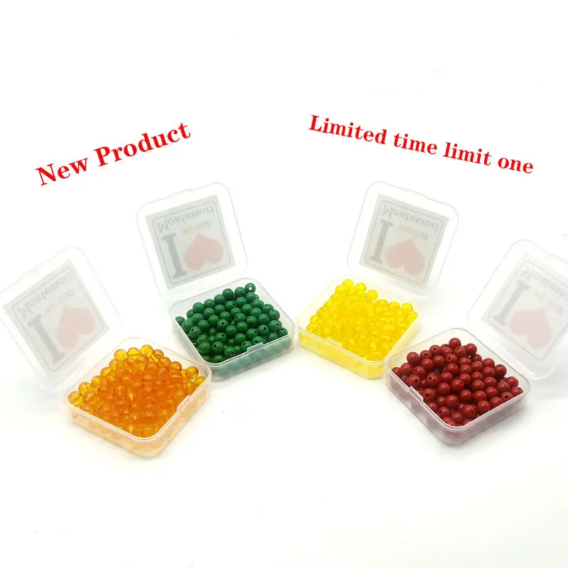 100 шт. материалы Монтессори математические радужные бусины сенсорные дошкольные