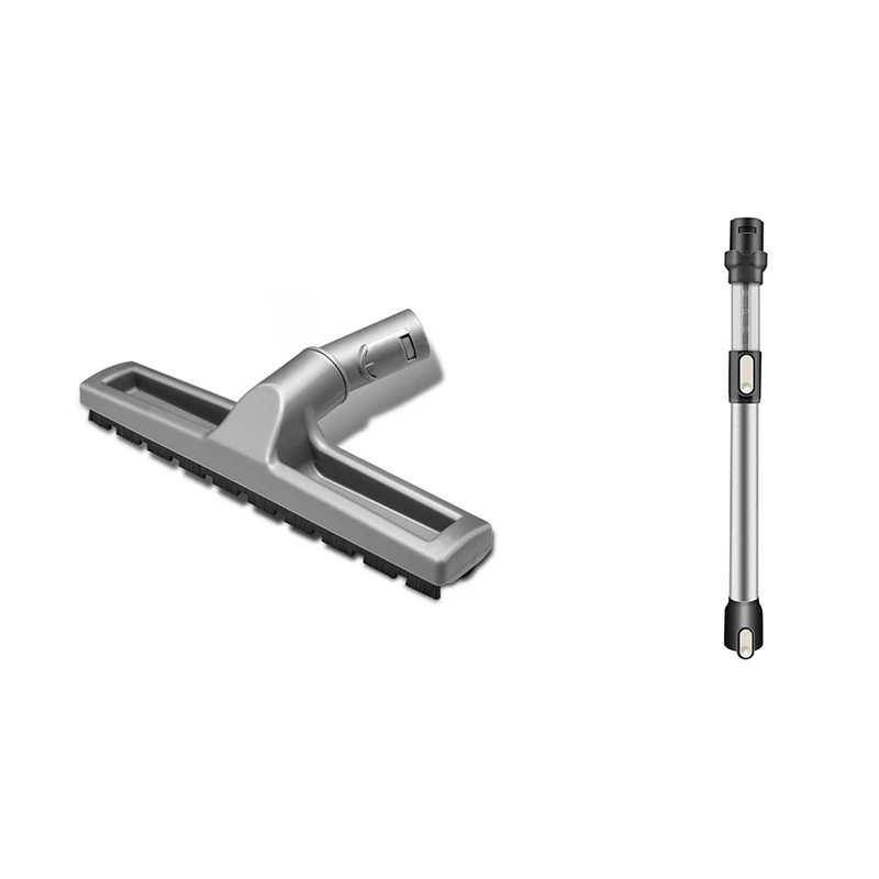 

Floor Brush with Extension Wand Quick Release Tube Adjustable Length Pipe Rod, for Dyson DC45 DC58 DC62 DC61
