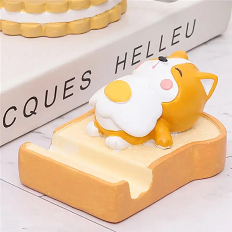 

1Pc Lovely Cartoon Animal Cellphone Stand Resin Phone Holder for Home Office