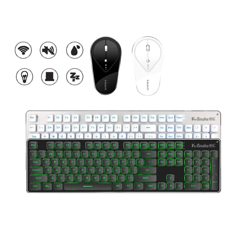 

Charging Light Game Silent Wireless Keyboard and Mouse Set Gaming Mouse for Pc Keyboards Gamer Keyboard With Led Mice Computer