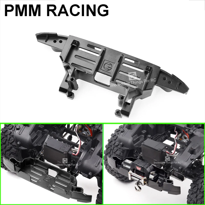 

Wilderness Diecasting version Front built-in winch Front bumper base For 1/10 RC Crawler Car Traxxas Benz TRX4 G500 TRX6 G63