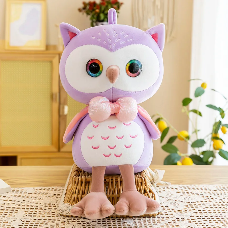

25-55cm High Quality Soft Owl Doll Plush Toy Doll Cute Owl Doll Pillow Plush Toys Colorful Bird Doll Birthday Gift For Kids