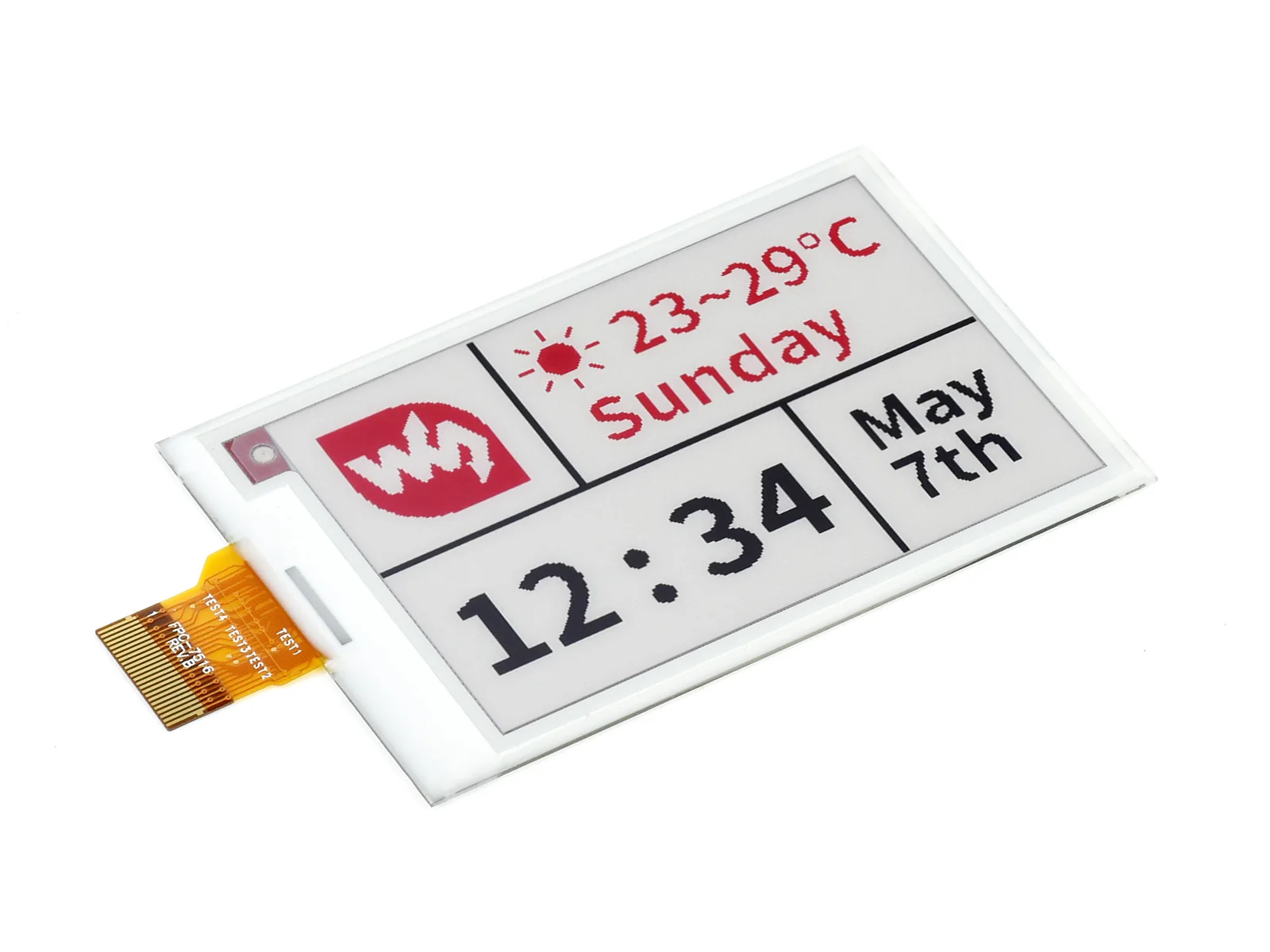 2 7 дюймовый E Ink Дисплей Панель 264x176 электронной бумаги Модуль красные черные