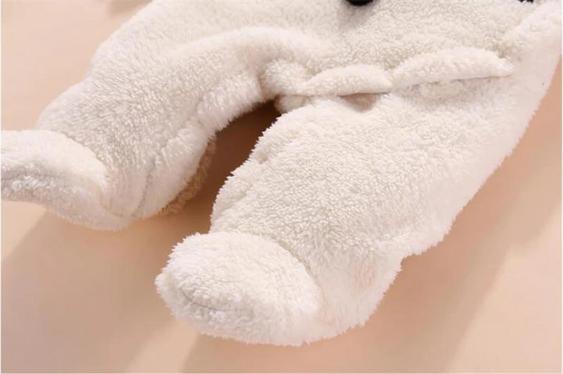 Newborn Baby Footies For Boys Girls Footies Infant Winter Warm Newborn Overalls Footies Baby Girl Boy Clothes 0-12 Months