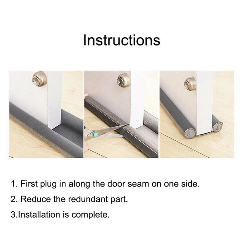 

Under Door Draft Guard Stopper Sound Proof Reduce Noise Door Bottom Sealing Weather Strip Under Door Draft Guard High Quality