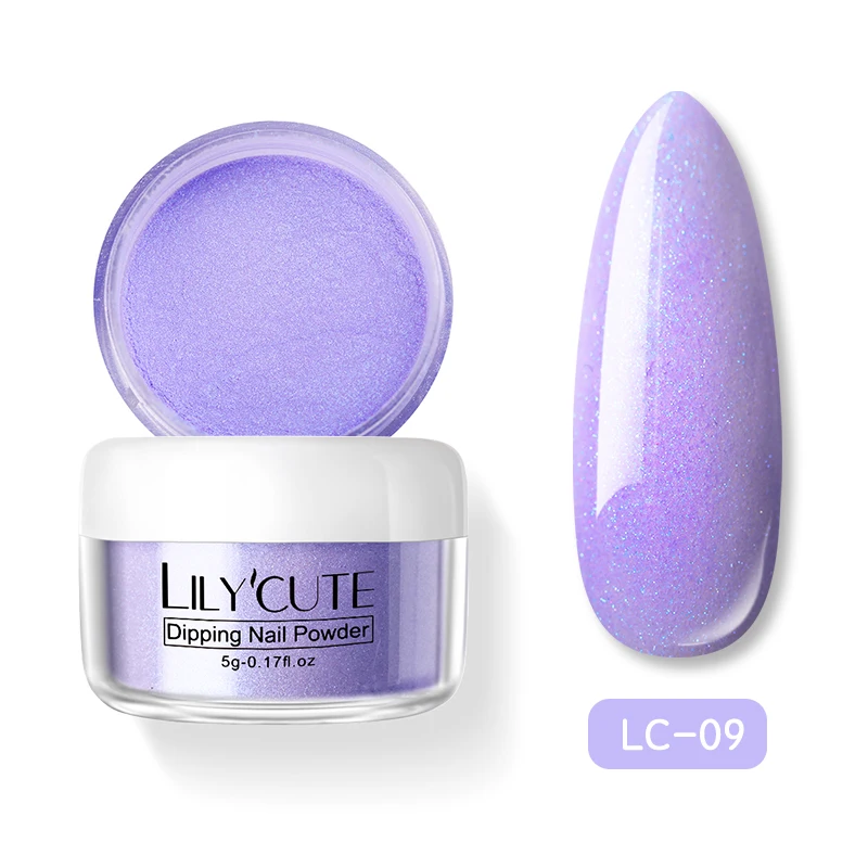 9 LILYCUTE 5 г/кор. Блестящий лак для ногтей цветной жемчужный блеск погружающий порошок для ногтей французская система для нанесения ногтей натуральный сухой порошок для ногтей - Цвет: 9