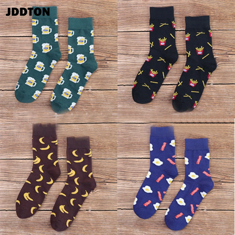 JDDTON мужские и женские Harajuku носки с принтом еды Патрик звезда модные