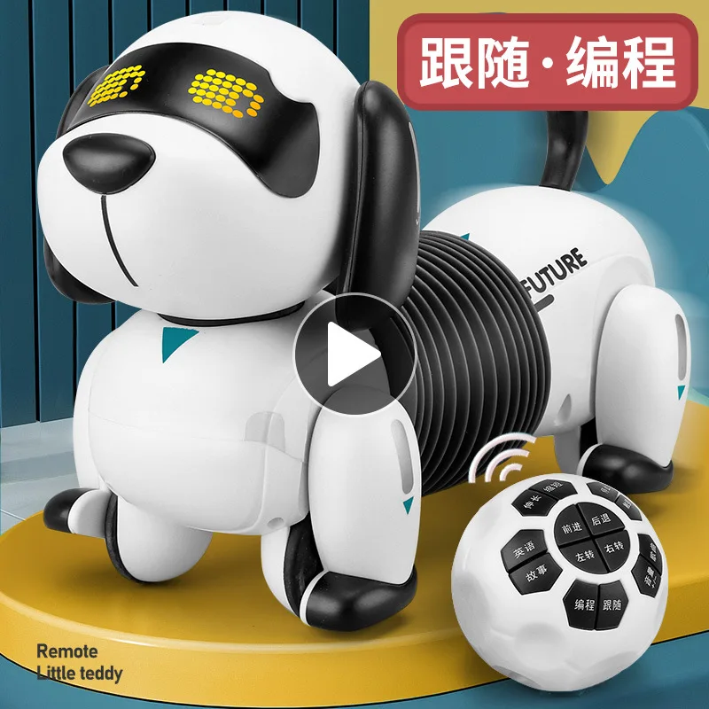 

Игрушки LE NENG K22 RC робот собака RC робот трюк щенок электронный питомец программируемый робот со звуком для детей RC игрушки подарок на день рож...