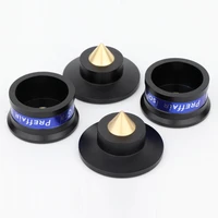 high quality 4pcs aluminium black silver shockproof spikepad isolation stand hifi amplifiers