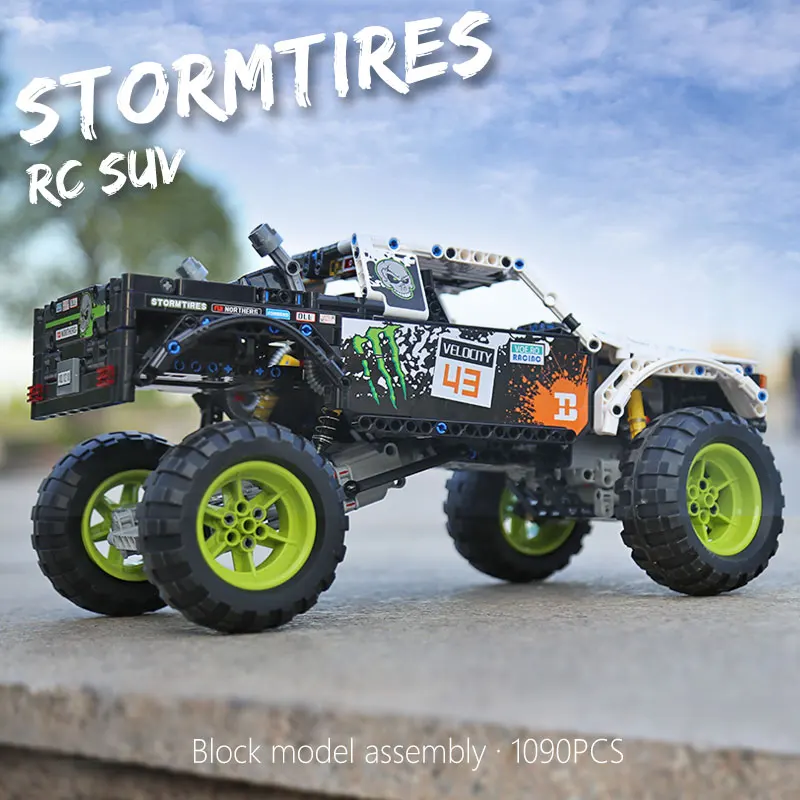 Technic series 4X4 внедорожные модели Vehile, игрушки, строительные блоки, набор блоков, классический автомобиль, совместимый 42099, Детский Рождественский подарок