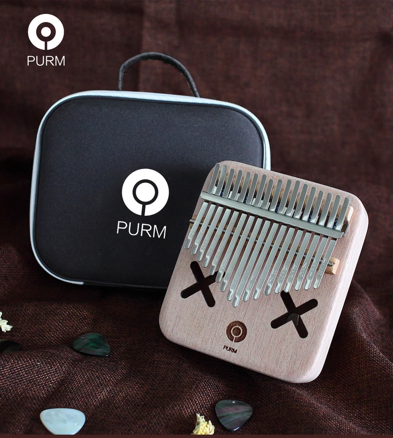 Kerus 17 teclas Kalimba Africa Solid Lido caoba dedo pulgar Piano Sanza de madera maciza Kalimba|Пианино| |