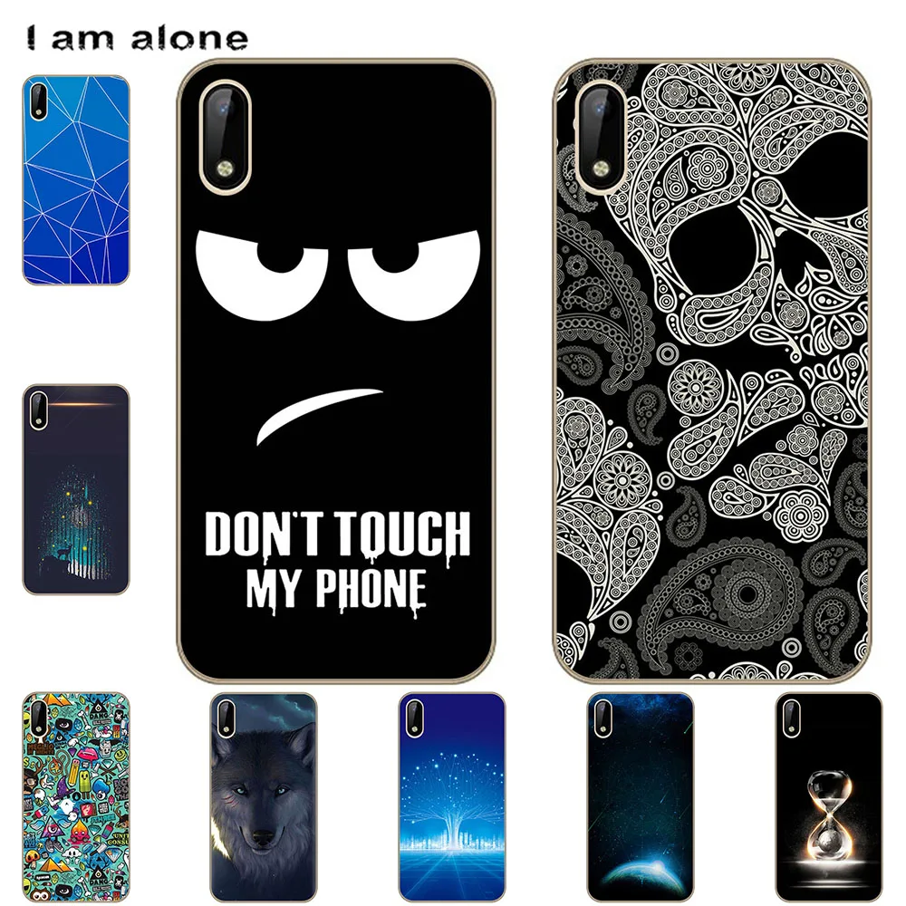 

I am alone Phone Case For BQ 4030G Nice Mini 2020 3.97 inch Mobile Cover Cute Fashion Cartoon Painted Shell Bag