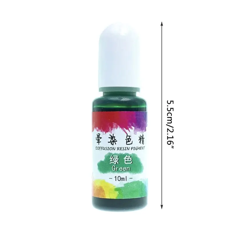 

24 Colours Epoxy Pigment Liquid Colorant Dye Ink Diffusion Resin Jewelry Makin