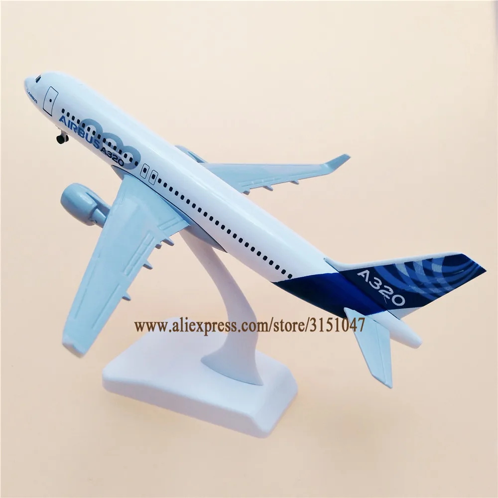 20 см воздушный прототип Airbus A320 320 Airlines модель самолета из сплава металла литье под
