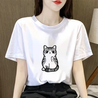 small animals love graphic t shirt women cat creative short sleeve korean family aesthetic mujer creative leisucre tee shirt