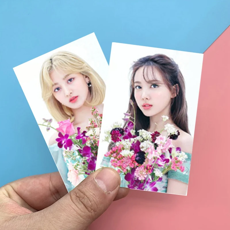 

12Pcs/Set Kpop TWICE New Album Card Stickers Fashion Photocards Bus Card Stickers