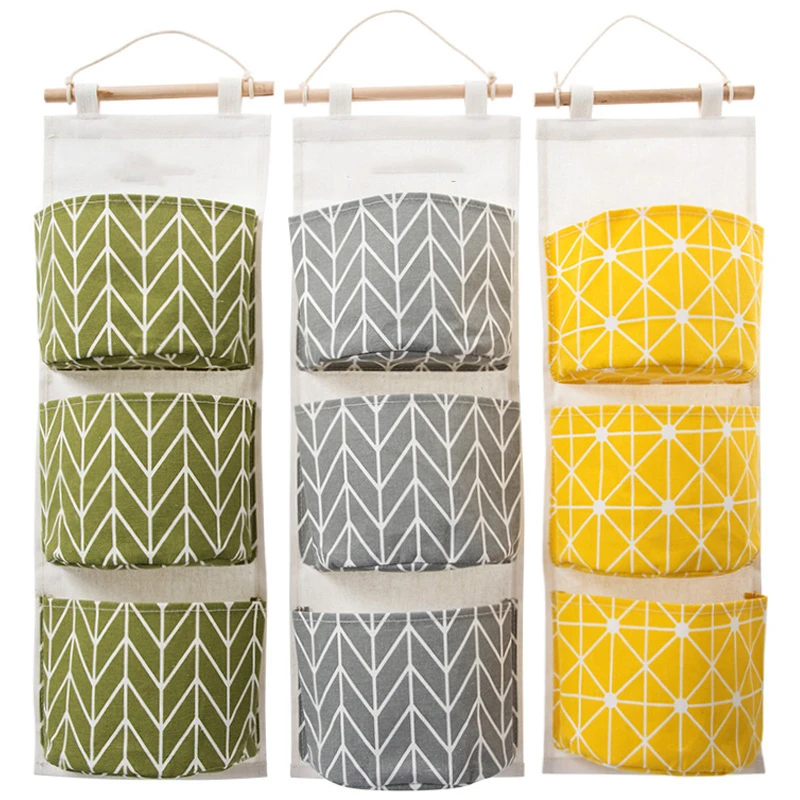 

Door Hanging Bag Tree Leaf Pattern Mounted Wardrobe Bra Underwear Rack Wall Cosmetic hanging Storage Bag