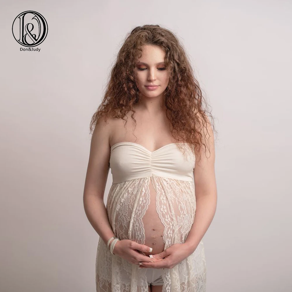 D & J летнее кружевное платье для беременных фотосессии эластичное длиной до пола