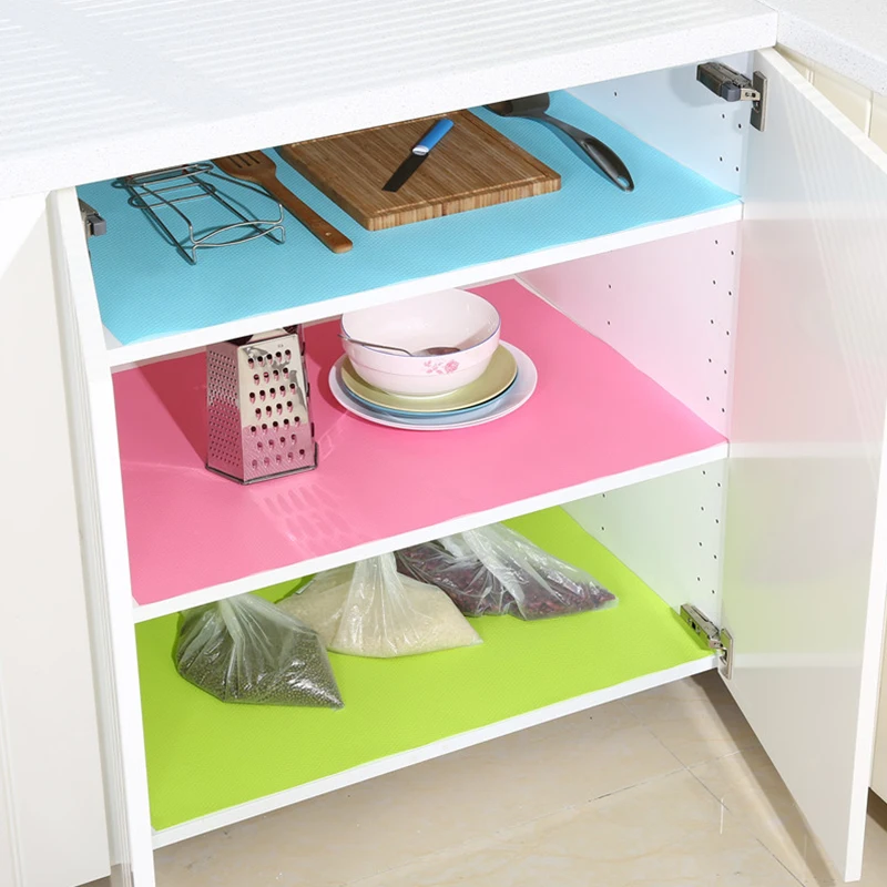 

4pc Cut-out Antibacterial Antifouling Refrigerator Mat Home Fashion Mildew-Proof Antibacterial Moisture-Absorbing Easy to Clean