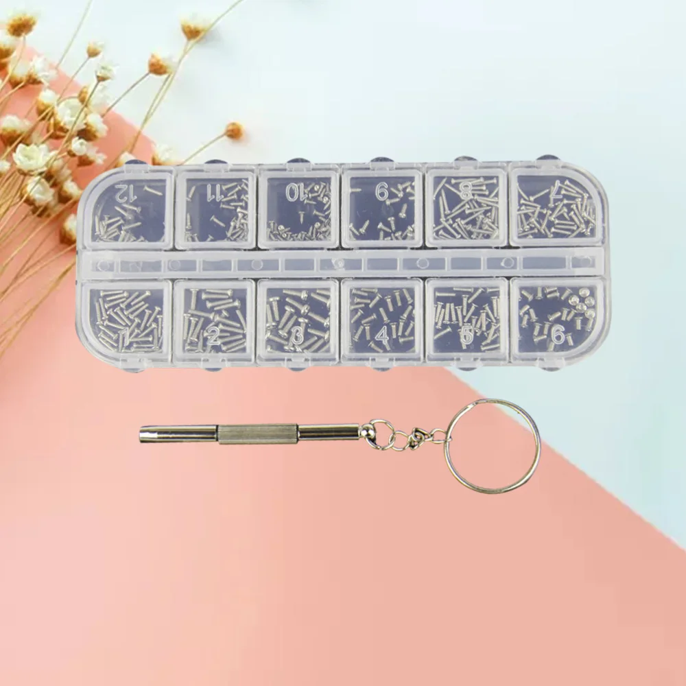 240 шт. набор винтов для ремонта очков с отверткой|Винты| |