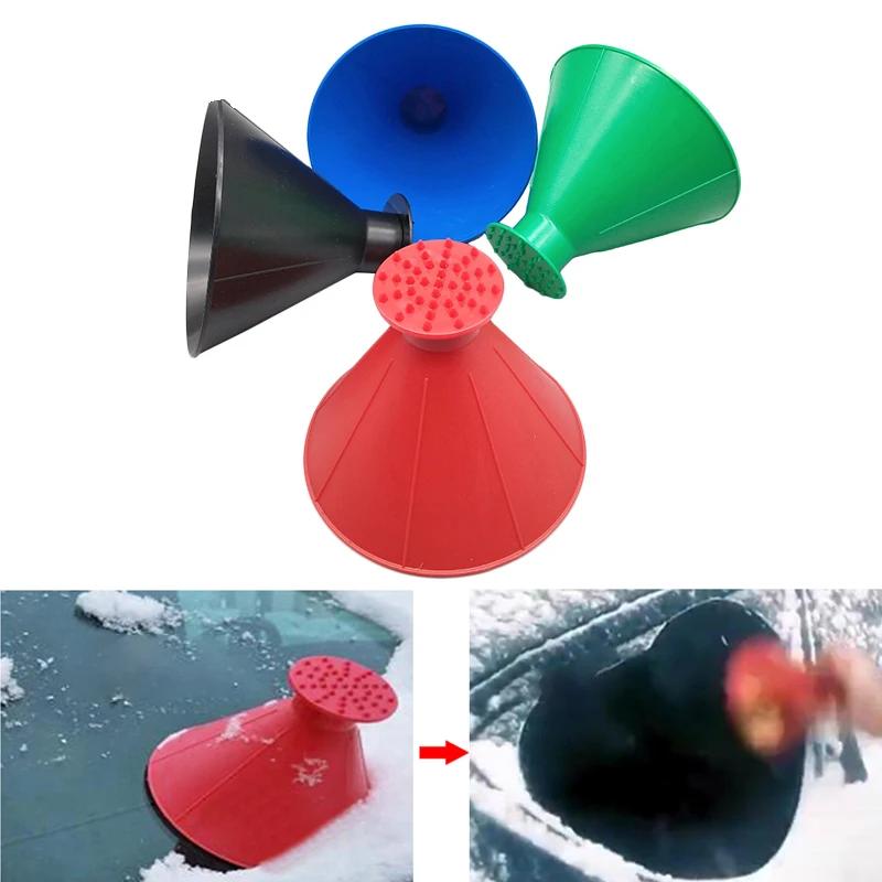 Авто волшебное окно лобовое стекло автомобиля скребок для льда в форме воронки